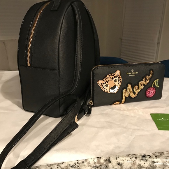 ✨SOLD!✨♠️Kate Spade NEW! Leather Tomi Backpack Bag - Picture 5 of 8